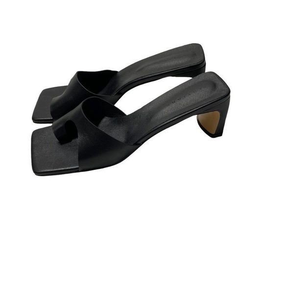 new Peche Kai Block Heel Square toe mules Black - Picture 5 of 8